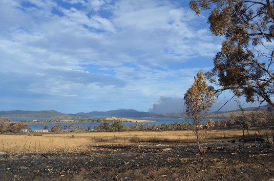 Looking east from Arthur Hwy near Dunalley